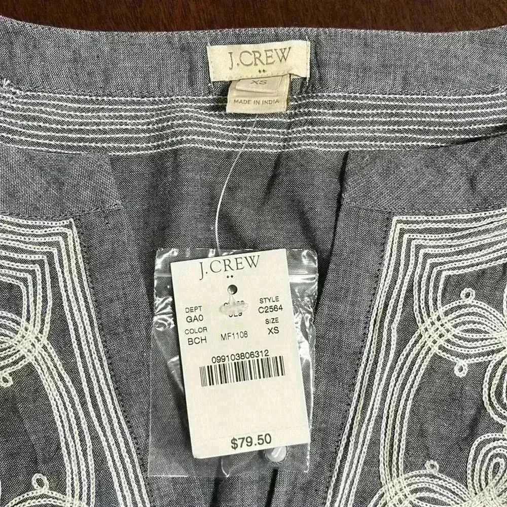 J.Crew embroidered women’s top - Picture 5 of 11
